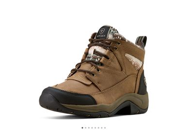 ARIAT WOMENS TERRAIN DARK TAN/ NATURAL SOUTH WEST PRINT