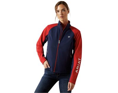ARIAT WOMENS TEAM JACKET NAVY/RED.