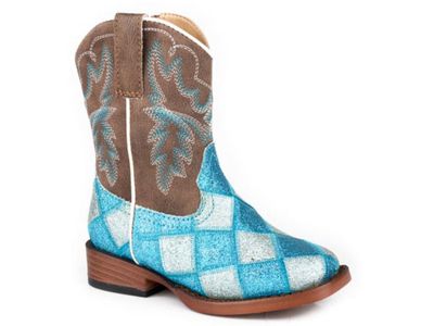 ROPER TODDLER GLITTER BLOCKS BLUE/BROWN