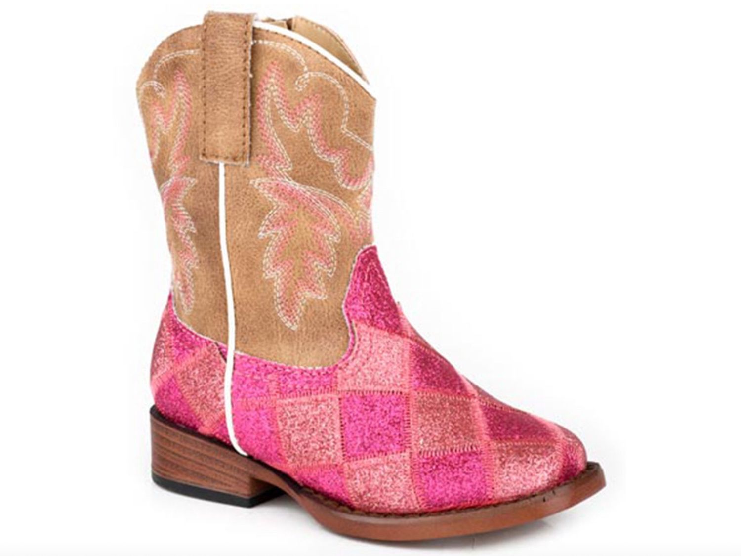 ROPER TODDLER GLITTER BLOCKS PINK/TAN