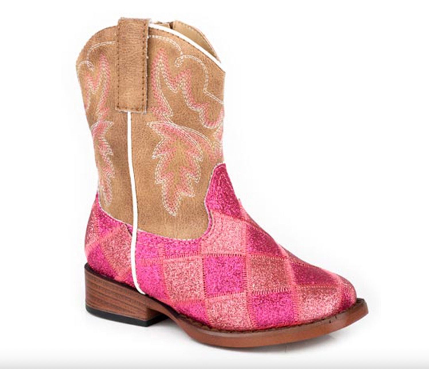 ROPER KIDS GLITTER BLOCKS PINK/TAN