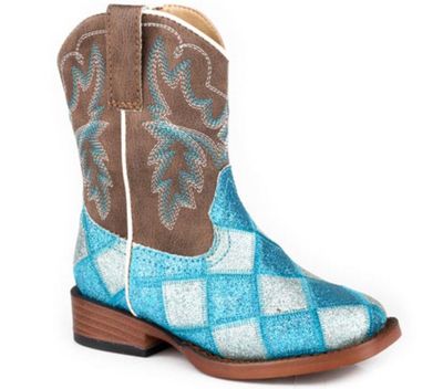 ROPER KIDS GLITTER BLOCKS BLUE/BROWN