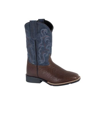 ROPER BIG KIDS GABRIEL CHOCOLATE/WAXY BLUE SUEDE