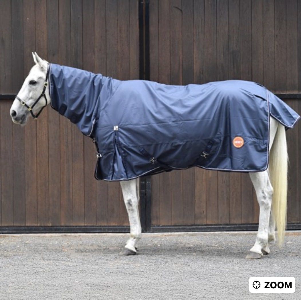 1680D NYLON HORSE RUG  COMBO NAVY/BROWN