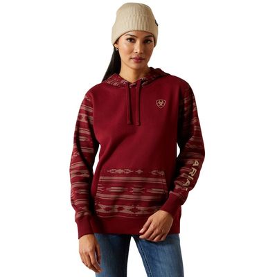 ARIAT WOMENS LOGO 2.0 PRINTED HOODIE MONTANA PRINT