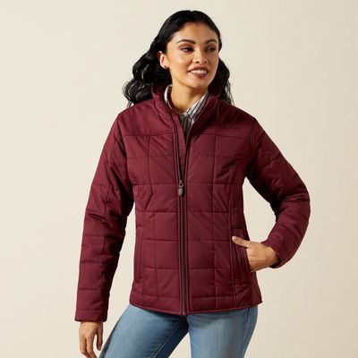 ARIAT WOMENS CRIUS INSLATED JACKET WINDSOR WINE