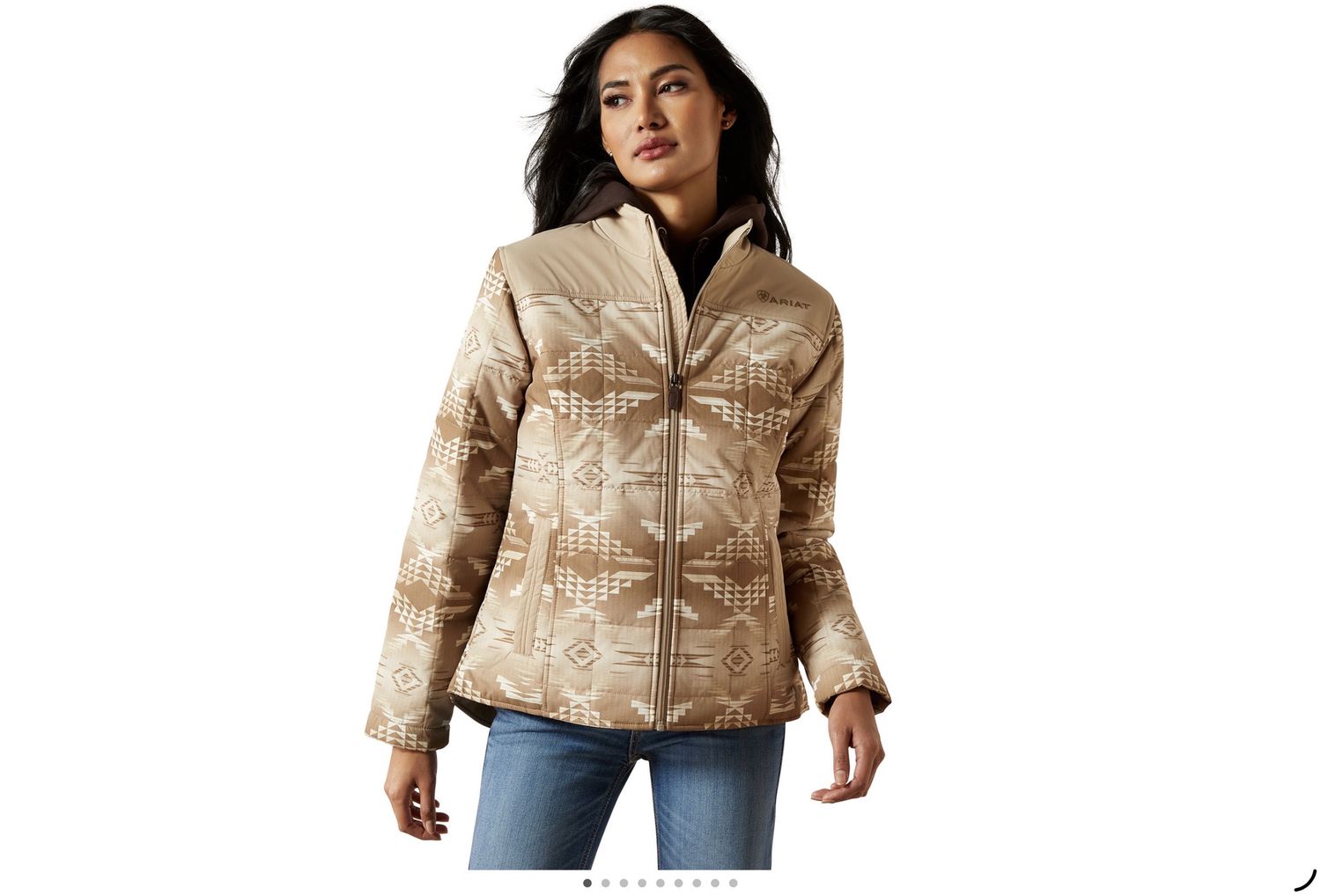 ARIAT WOMENS CRIUS INSULATED JACKET SAVANNAH TAN
