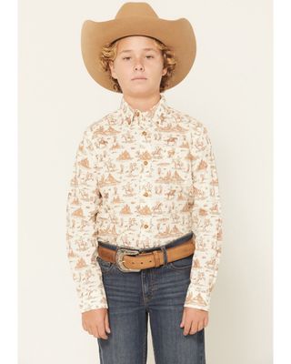 ARIAT BOYS SAINT LS SHIRT CREAM