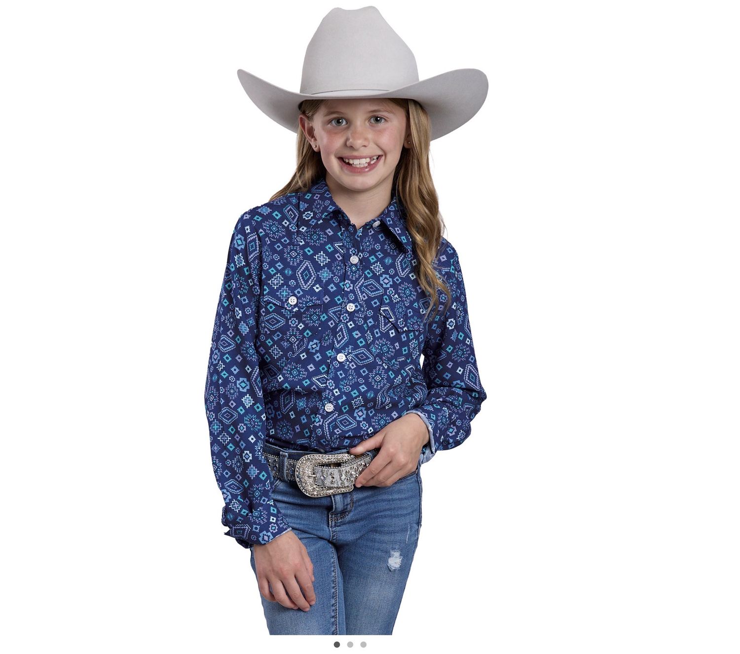 GIRLS 5 STAR COLLECTION AZTEC BLUE PRINT