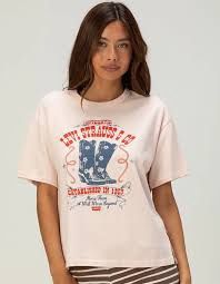 VINTAGE TEE POSTER DAISY BOOTS CRYSTA