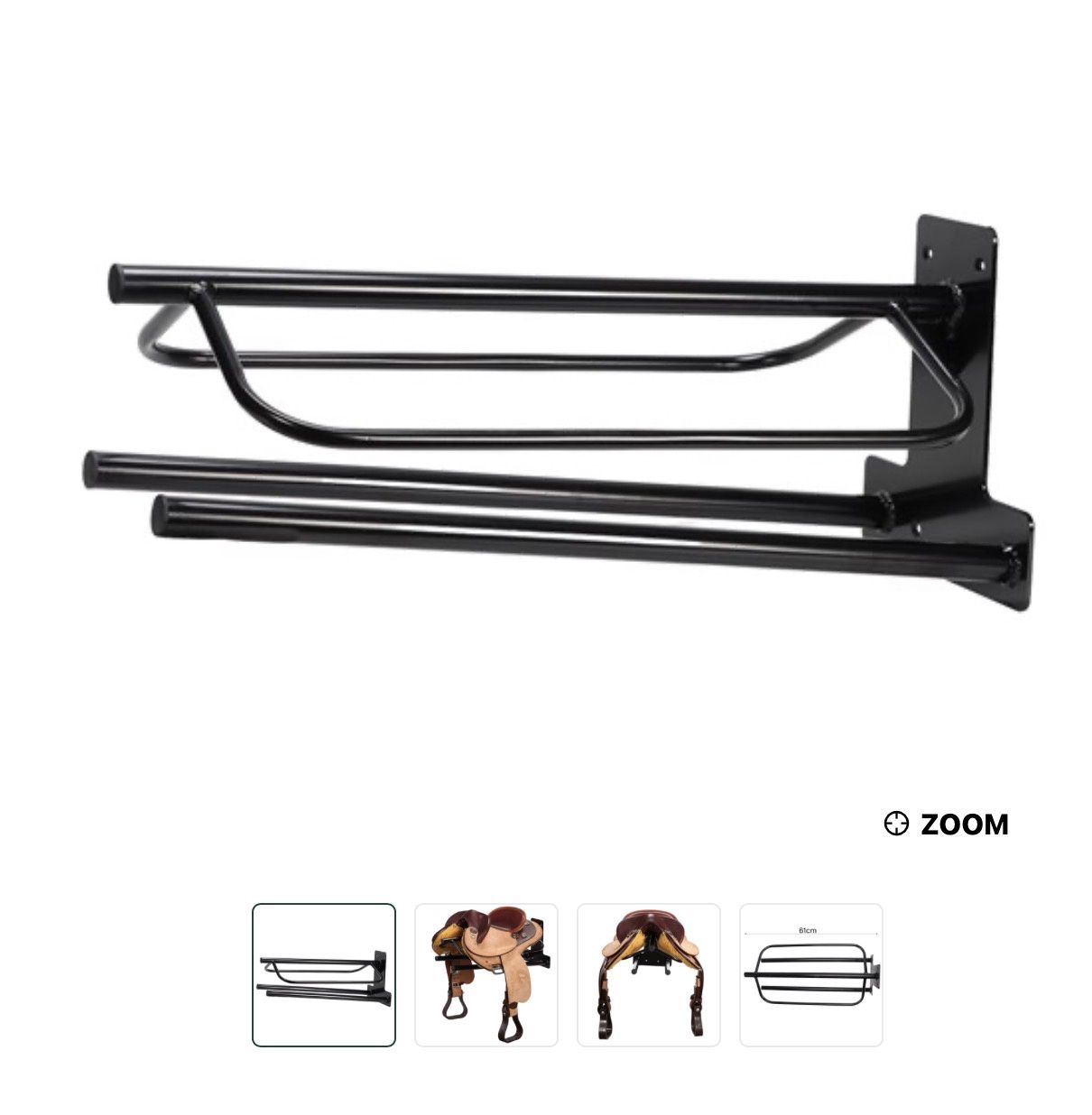 STC SADDLE RACK WITH DOUBLE SADDLE PAD RACK