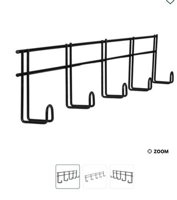 FIVE HOOK TACK RACK