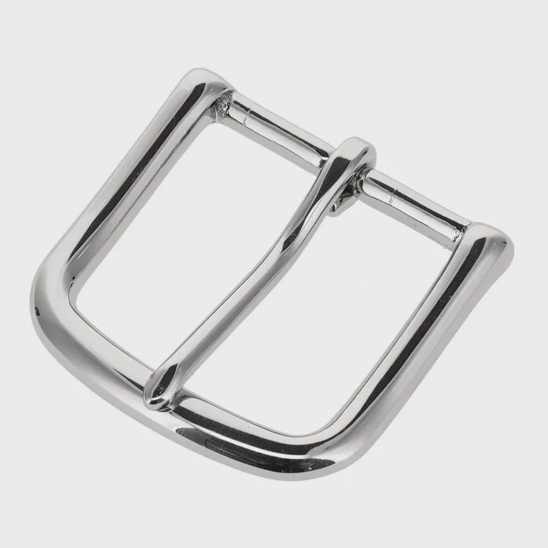 Nickel Plate, Heel Bar Buckle, Colour: N/P, Size: 19mm - 3/4