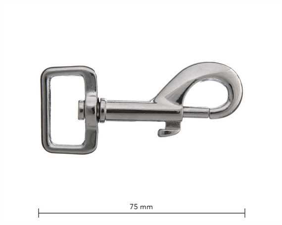 SNAP SWIVEL SQUARE EYE 25MM, Size: 75mm - 3''