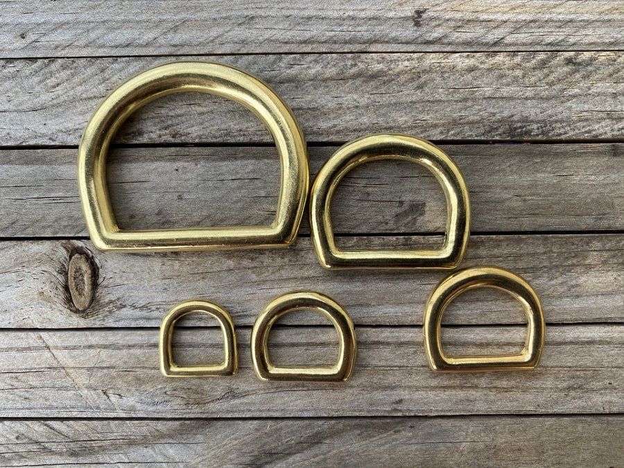 STEEL HARNESS DEE RING, Colour: BRASS, Size: 12MM - 1/2