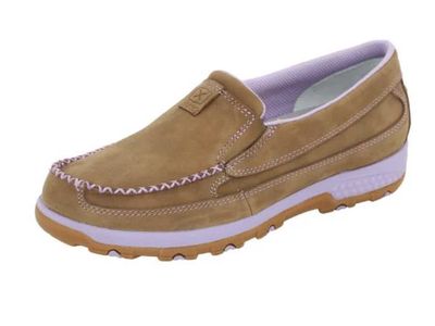 WOMENS CELLSTRETCH SLIPON BROWN/LILAC