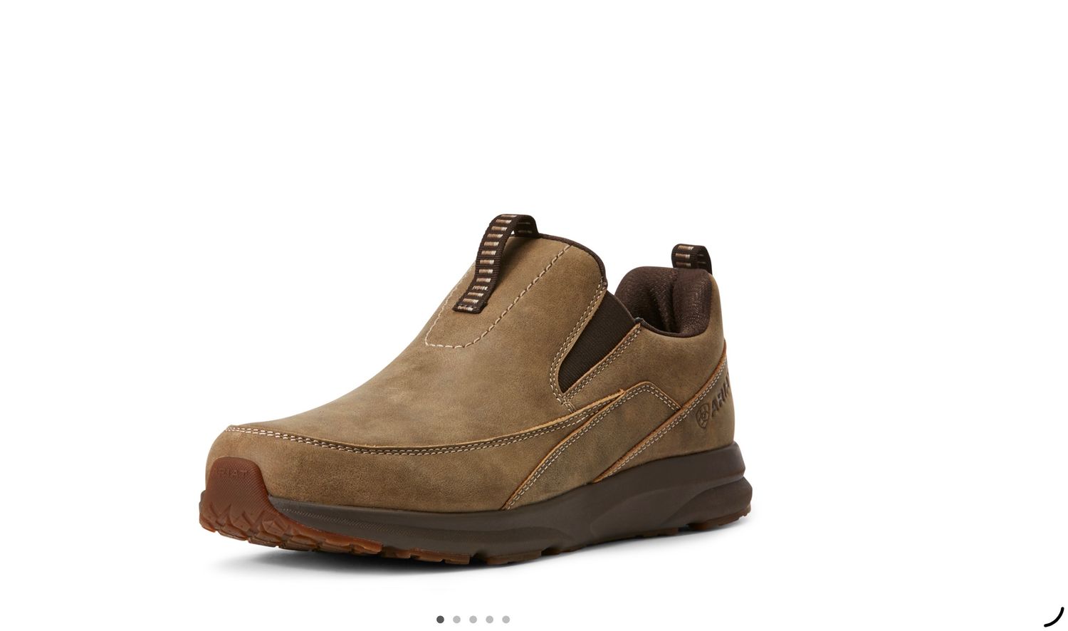 ARIAT MENS SPITFIRE SLIP ON BROWN BOMBER