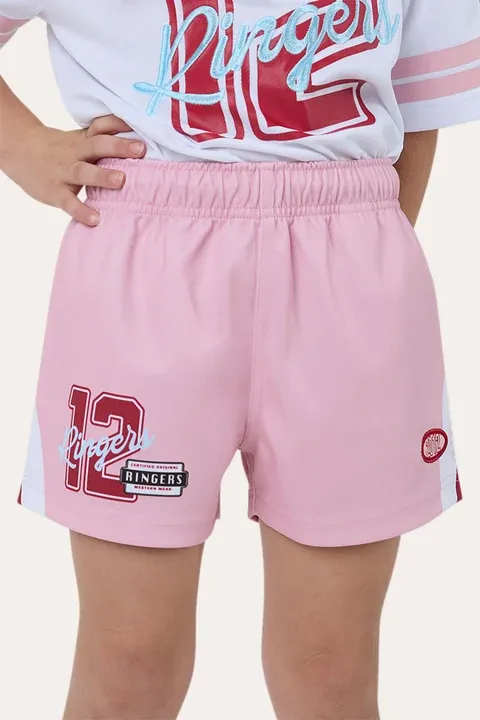SINCE 2012 UNISEX KIDS FOOTY SHORT PINK