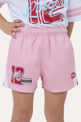 SINCE 2012 UNISEX KIDS FOOTY SHORT PINK