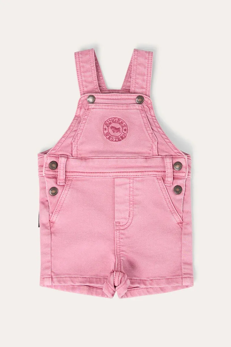 BARNYARD BUDDY BABIES SHORT OVERALLS