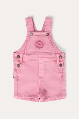 BARNYARD BUDDY BABIES SHORT OVERALLS