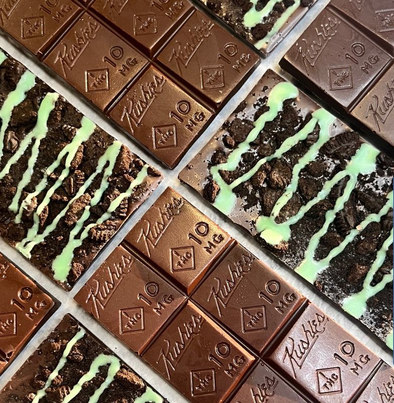 100mg Candy Bars (Thin Mint Cookies)