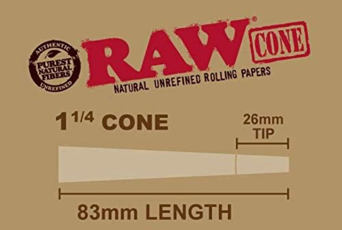 RAW 1-1/4 Size cones