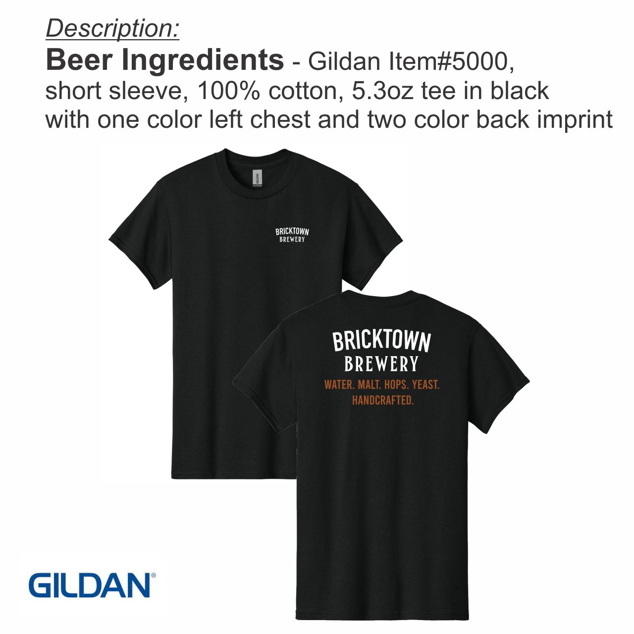 BTB Beer Ingredients Tee - Short Sleeve