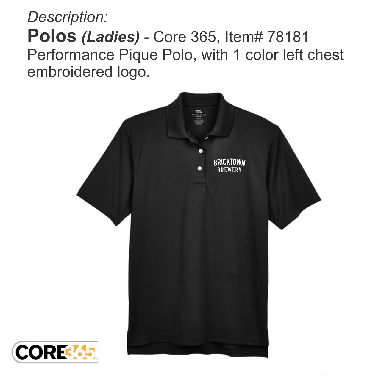 BTB Manager/Trainer Polos - Ladies