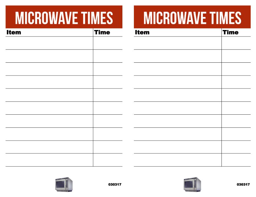 Microwave Times 5.5 x 8.5
