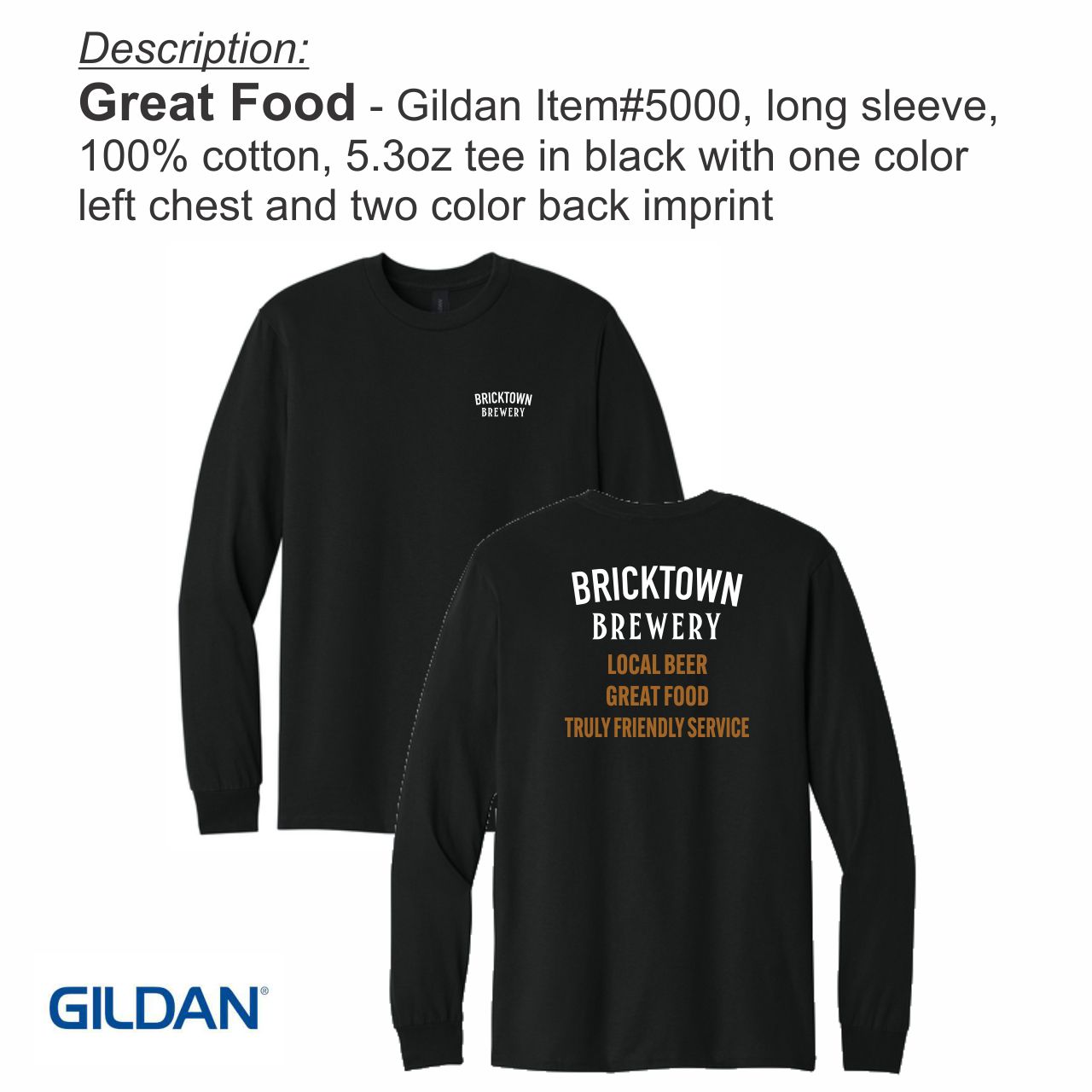 BTB Great Food Tee - Long Sleeve