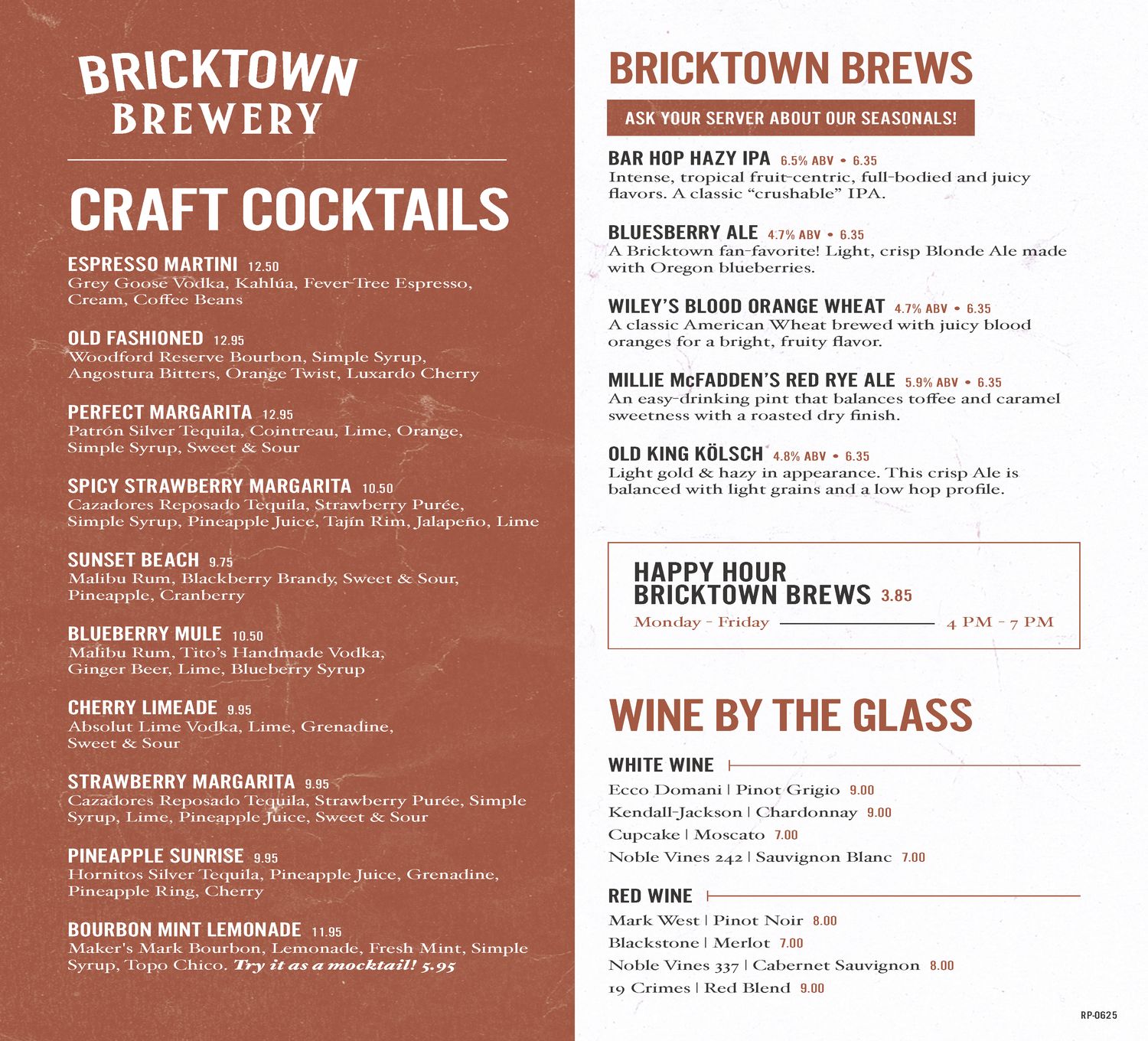 Remington Park Cocktail Menu