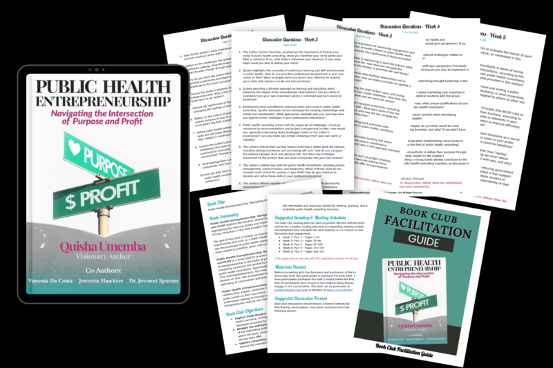 &quot;Public Health Entrepreneurship&quot; Book Club Facilitation Guide