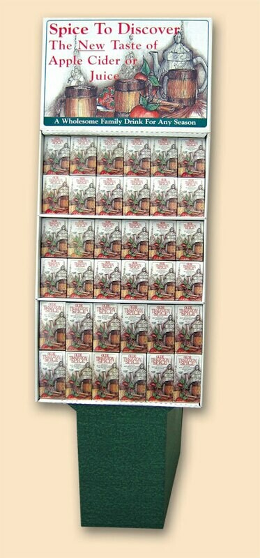 Floor displays with topper(s) Holds 2 cs small & 2 cs large