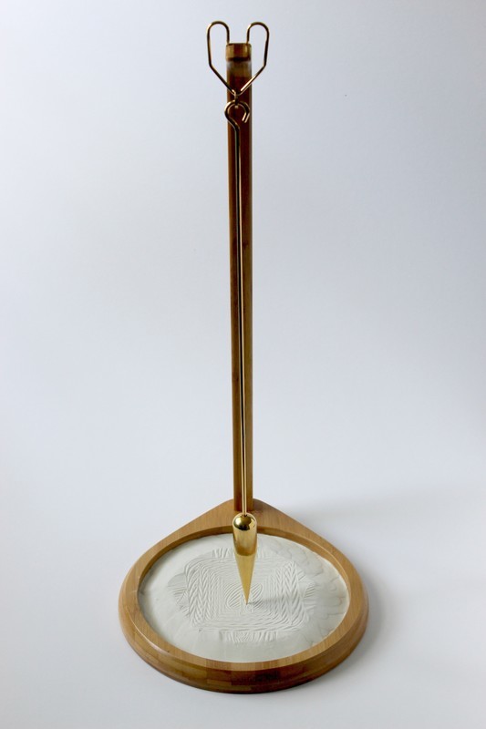 Large 23" Traditional Style Wood Pendulum Swing (Natural)