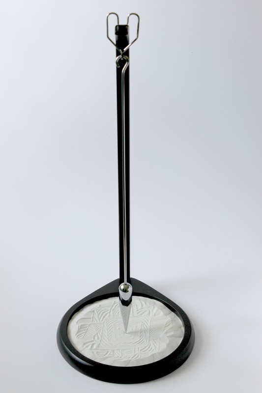 Large 23" Traditional Style Wood Pendulum Swing (Black)