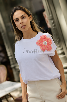T-shirt Flor Relevo