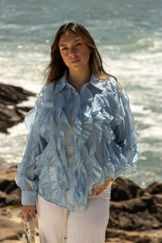 Blusa Elegance Folhos