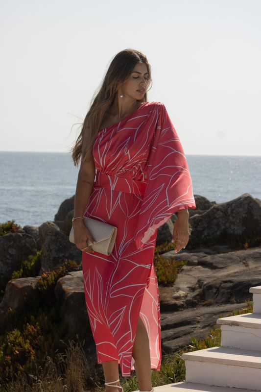 Vestido Midi Assimétrico