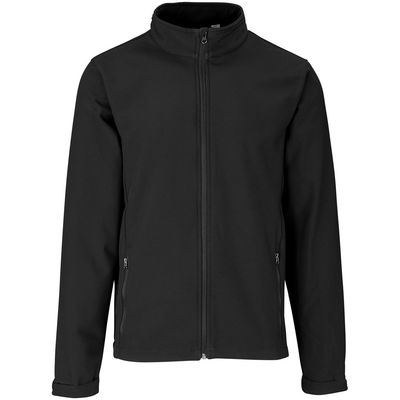 Pinnacle Mens Unbranded Soft-Shell Jacket (Black)