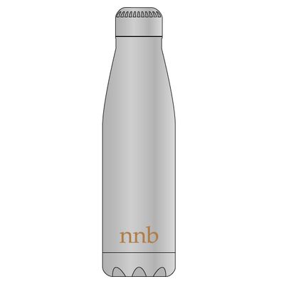 NNB 500ml Silver Metal Water Bottle