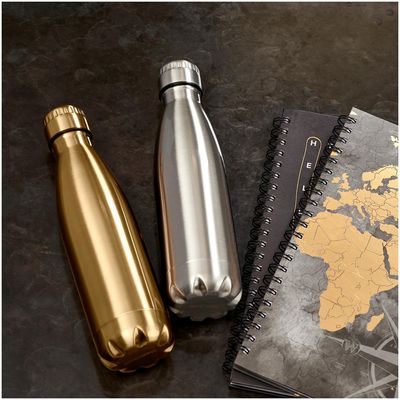 NNB 500ml Silver Metal Water Bottle