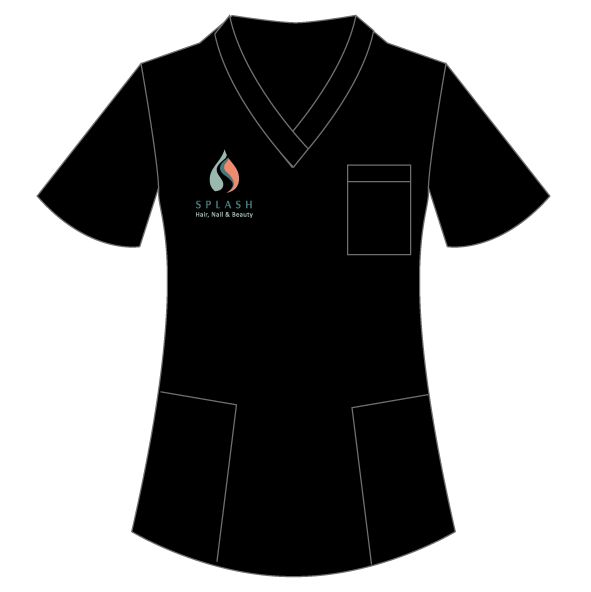 SPLASH Ladies Scrub Top