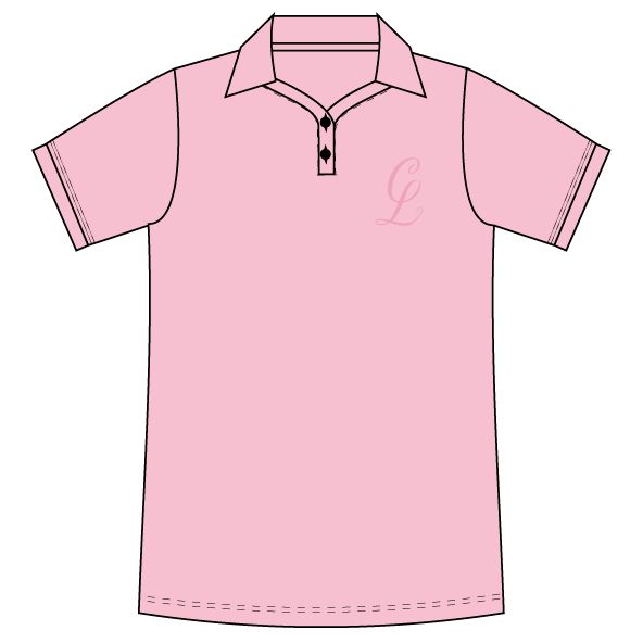 The Coffee Lounge Golf Shirt- PINK