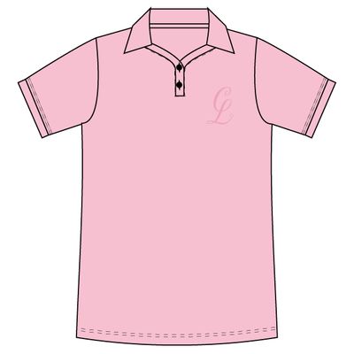 The Coffee Lounge Golf Shirt- PINK