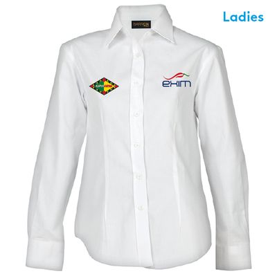 EXIM Ladies Long Sleeve Cotton Twill Shirt