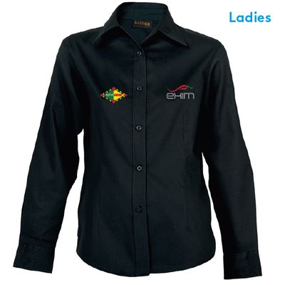EXIM Ladies Long Sleeve Cotton Twill Shirt
