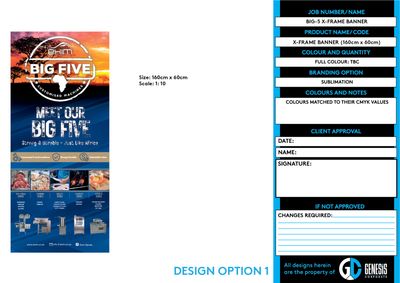Exim X-Frame Banner (60cm x 160cm)
