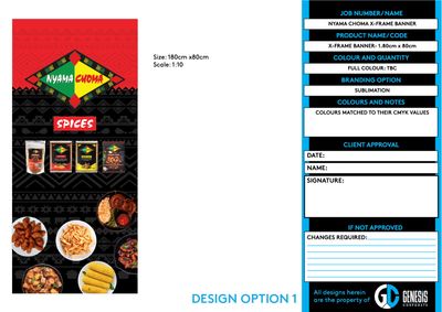 Exim X-Frame Banner (80cm x 180cm)