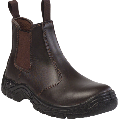 Barron Chelsea Safety Boot (Brown)